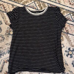 Madewell Black and White Striped T-Shirt